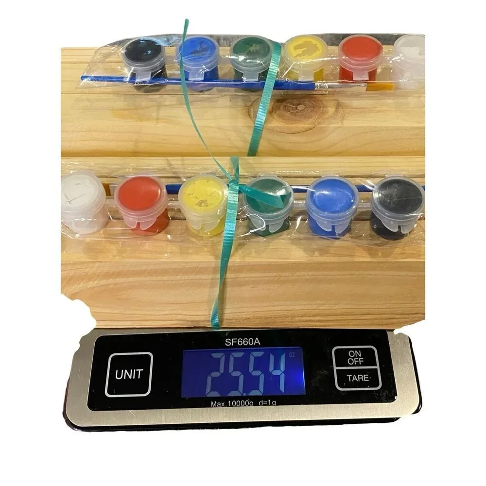 Wood Craft Paint Kit DIY Kids Painting Activity Set Unfinished Wood Blocks Art